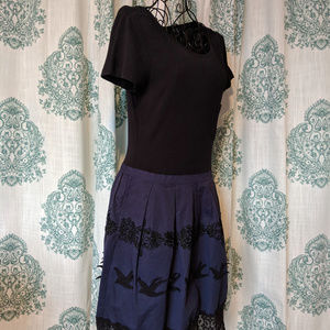 Anthropologie Leifnotes Flyaway Bird dress size S